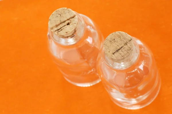 Két üveg palackok — Stock Fotó