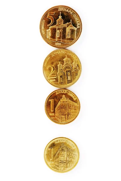stock image Serbian dinar coins