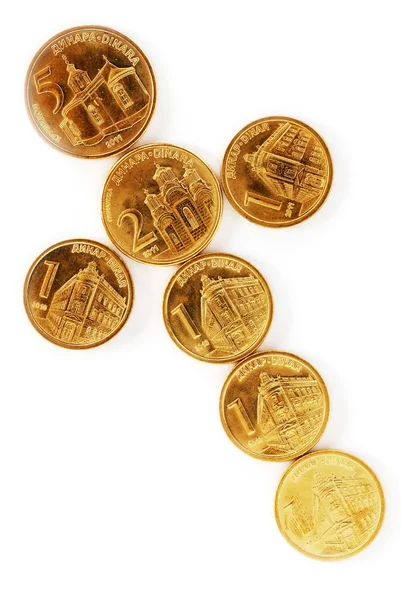 stock image Serbian dinar coins