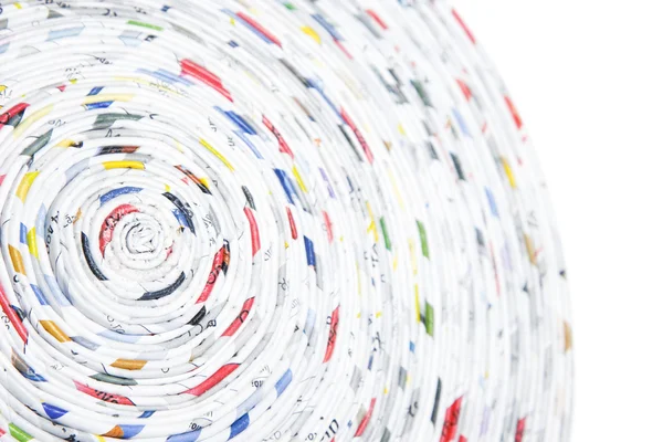 Spiral made ??of rolled paper — Stock Photo, Image