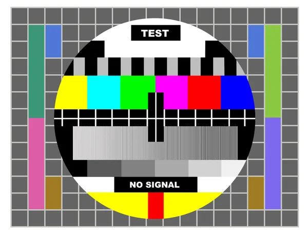 Tv color test pattern — Stock Photo, Image