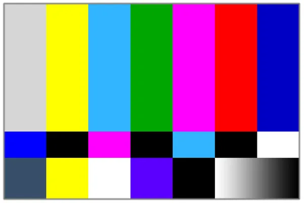 Телевизионный цветной сигнал — стоковое фото