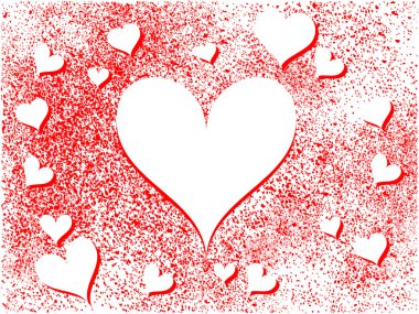 Abstract Heart Holiday Background