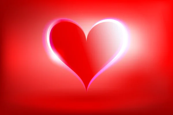 Λαμπερό καρδιά — Διανυσματικό Αρχείο