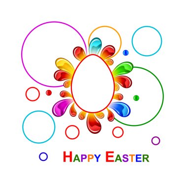 Colorful Easter background clipart
