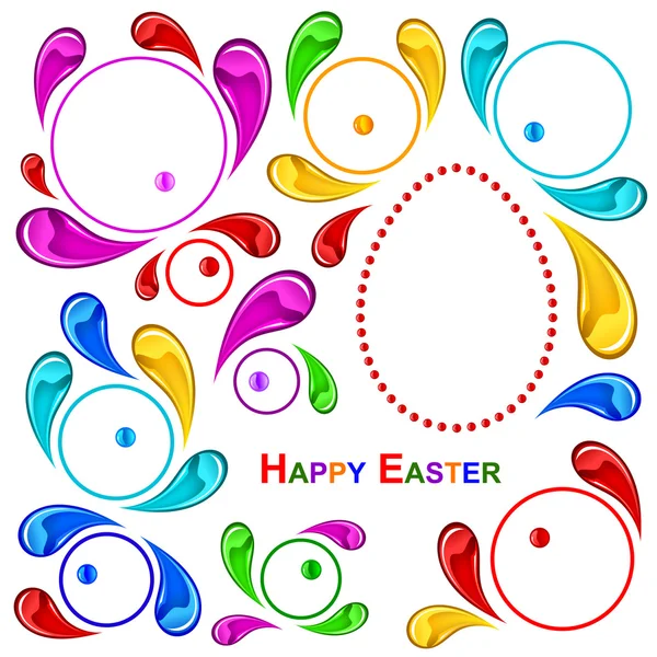 Joyeux motif de Pâques. Joyeuses Pâques — Image vectorielle