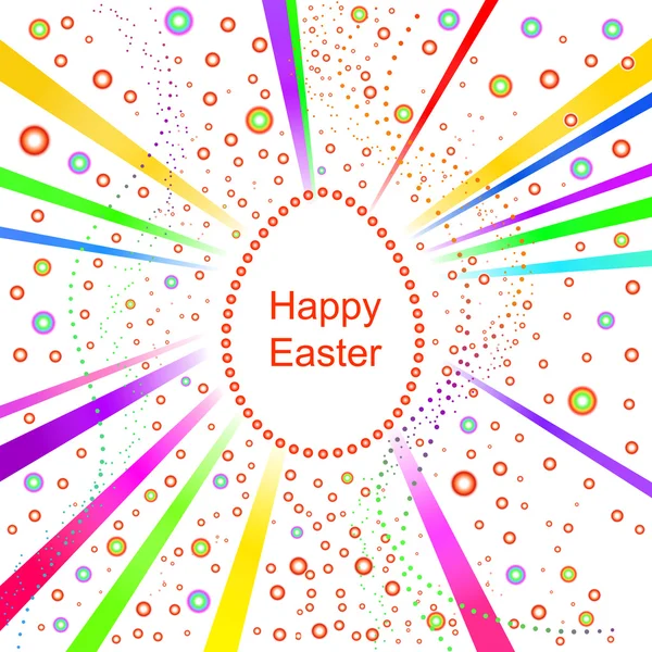 Многоцветный счастливый пасхальный фон — стоковый вектор