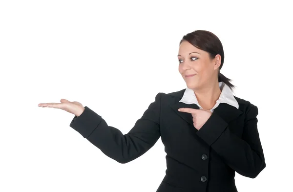 Vrouwelijke ondernemers gebaren — Stockfoto