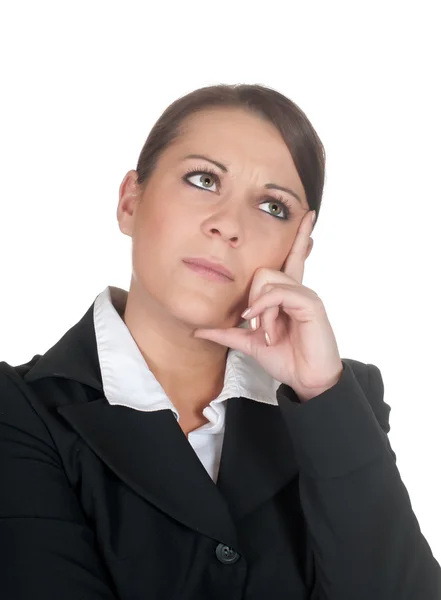 Pensive businesswoman — Stock Photo, Image