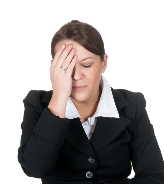 Mulheres de negócios tem dor de cabeça — Fotografia de Stock