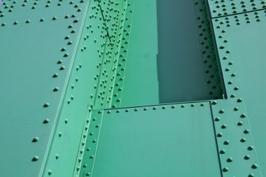 Green Steel and rivets clipart