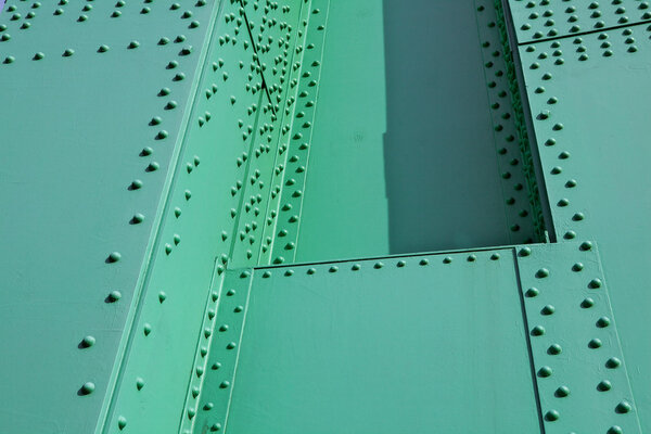 Green Steel and rivets