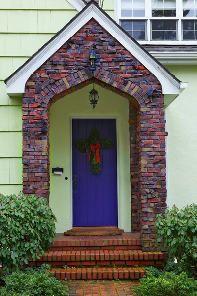 Klinker baksteen deuropening — Stockfoto
