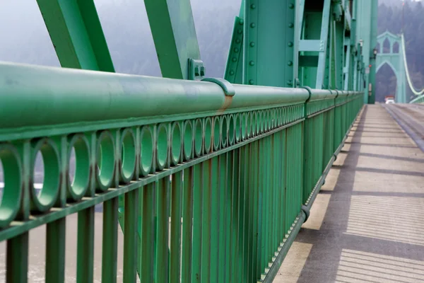 Zábradlí perspektivy st. johns most — Stock fotografie