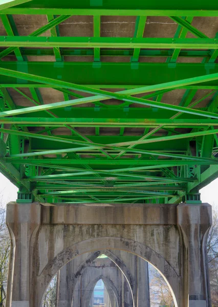 Underneat St. Johns Bridge — Stock Photo, Image