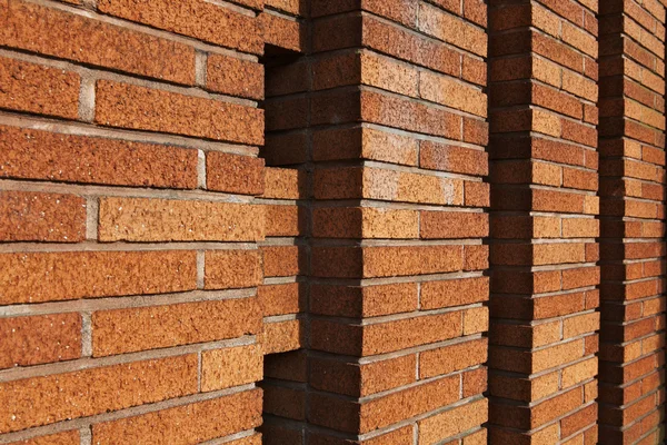 Brick will with Columns — Stock Photo, Image