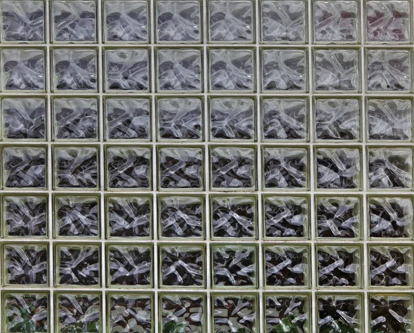 Vetro muro di mattoni — Foto Stock