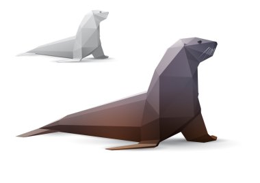 Vector seal clipart