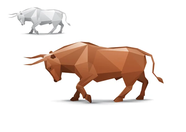 Angry bull — Stock Vector