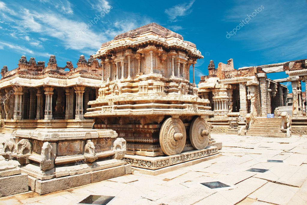 Vittala temple in Hampi, Karnataka province, South India, UNESCO world ...