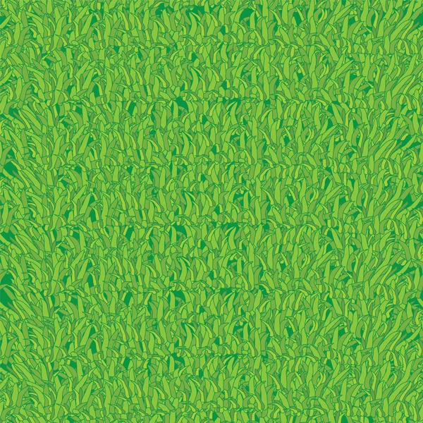 Nahtlose Textur mit grünem Gras — Stockvektor
