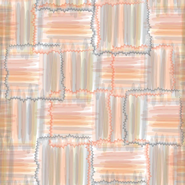 Grunge geométrico patrón sin costura con rayas de acuarela — Archivo Imágenes Vectoriales