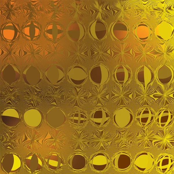 网格结构无缝组成的黄色-褐色的颜色 — 图库矢量图片