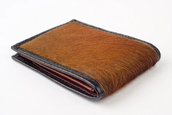 Bull läder plånbok — Stockfoto