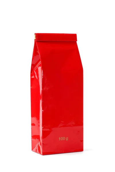 Röd förpackning Stockbild