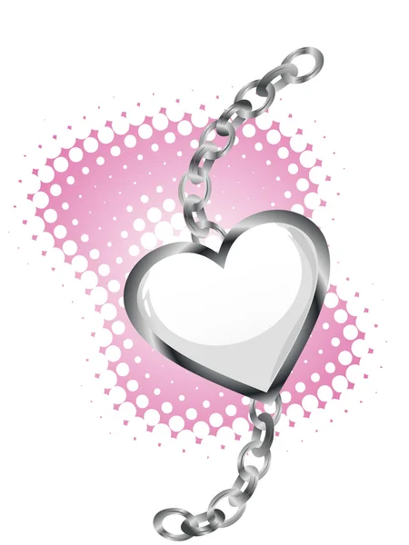 Καρδιά με αλυσίδα — Διανυσματικό Αρχείο