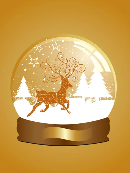 Chevreuil de Noël — Image vectorielle