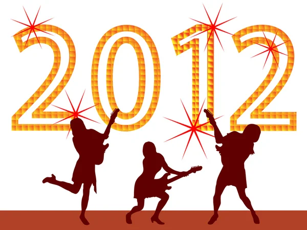 새로운 년 이브 2012 — 스톡 벡터