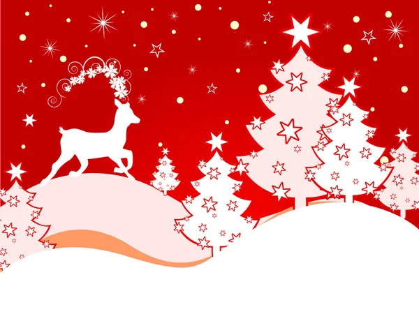 Ciervo de Navidad — Archivo Imágenes Vectoriales
