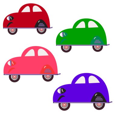 Colour cars clipart