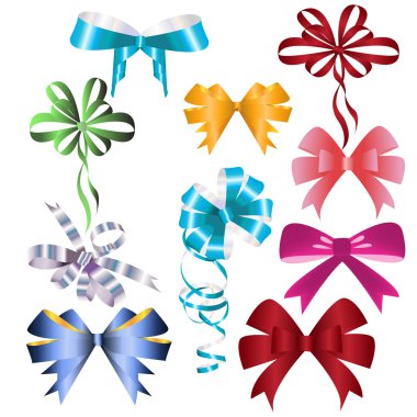 Set of bows clipart