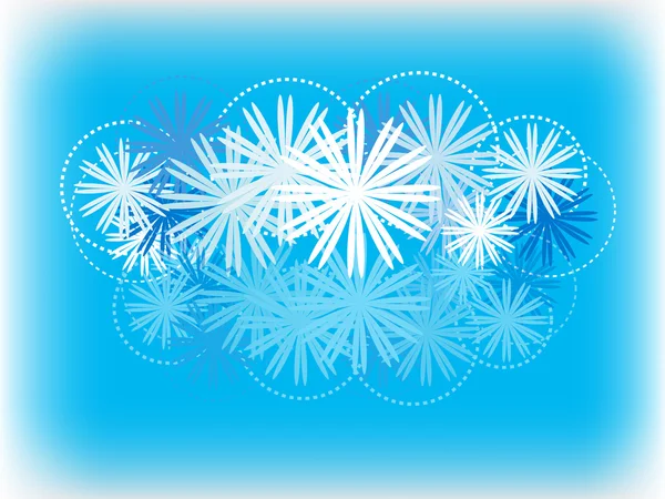 Фон со снежинками — стоковый вектор