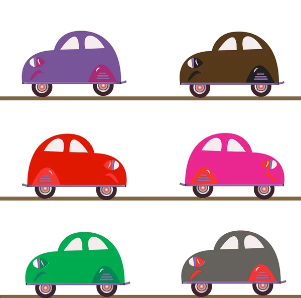 stock vector Cars on road