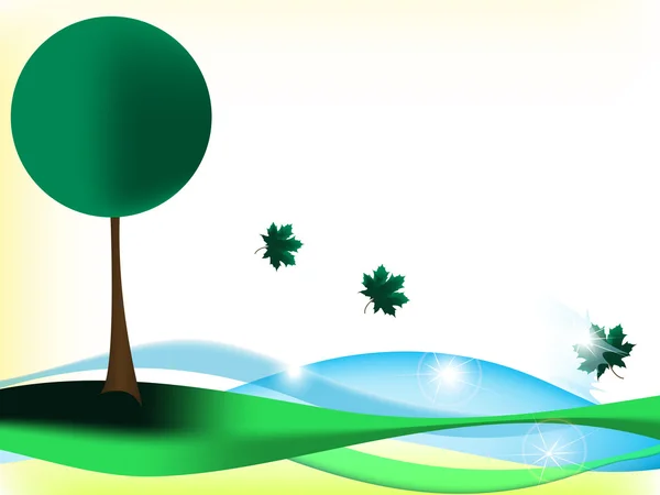 Arbre vert — Image vectorielle