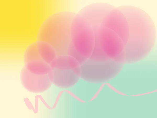 Розовые пузыри — стоковый вектор