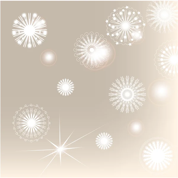 Christmas vector background with snowflakes — Stock Vector