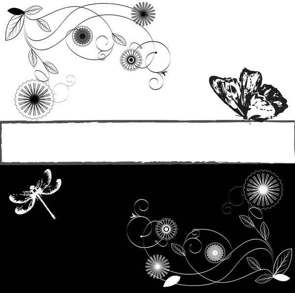 花卉矢量背景 — 图库矢量图片