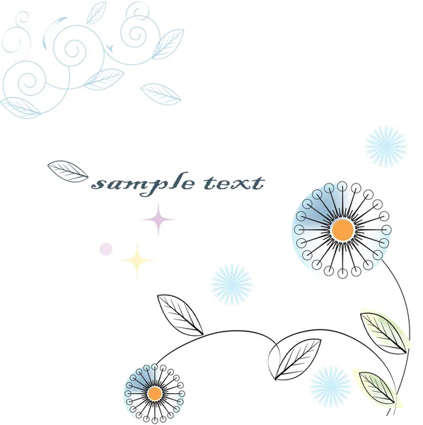 Gentle floral background — Stock Vector