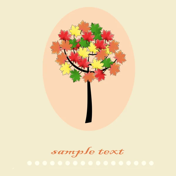 Maple tree — Stock Vector