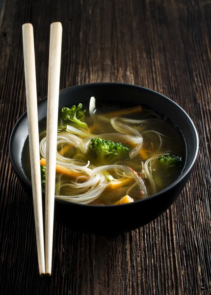Asijská polévka — Stock fotografie