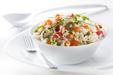 Rice salad clipart