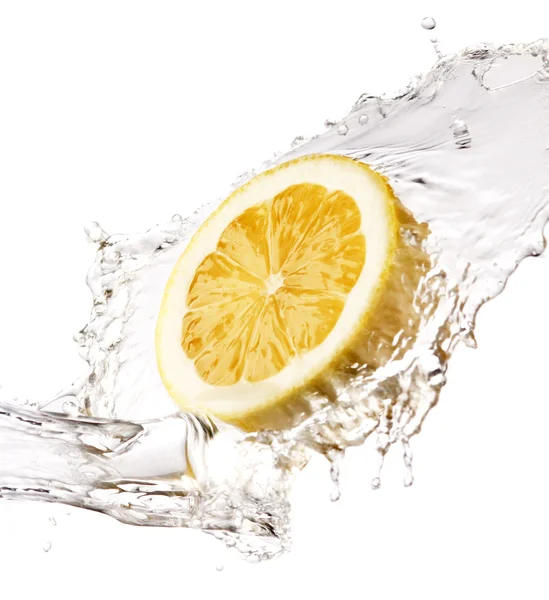 Lemon splash — Stock Photo, Image