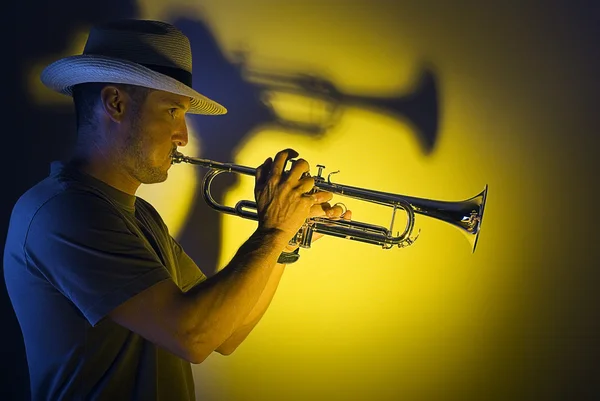 트럼펫 재즈 — 스톡 사진