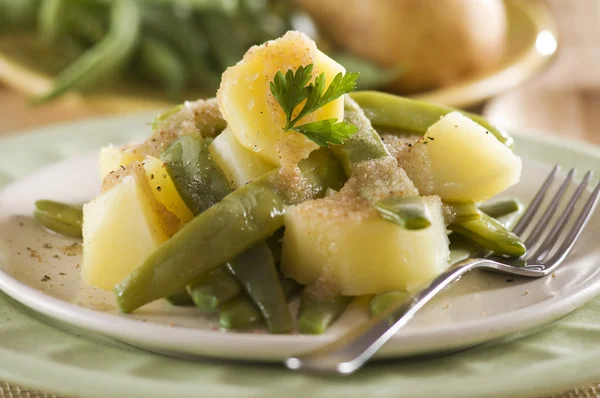 stock image Potato with green beans