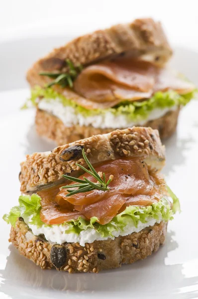 Sandwich de salmón —  Fotos de Stock