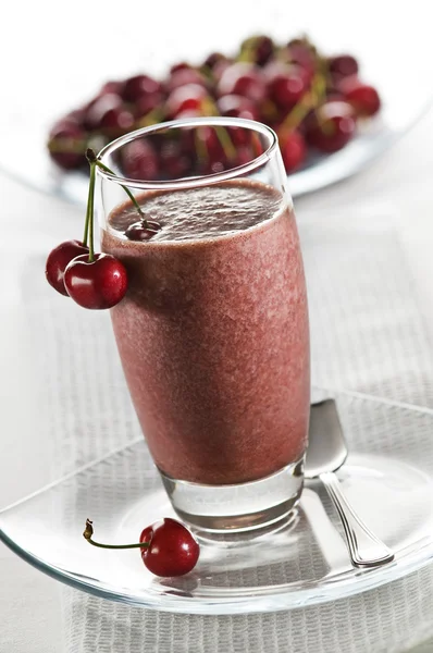 Cherry smoothie — Stock Photo, Image